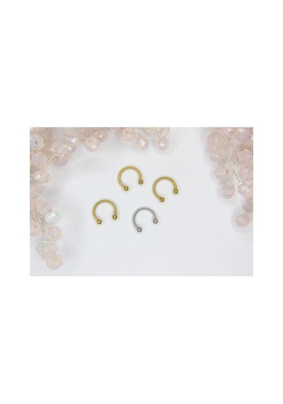 4'lü Kombin Halka Piercing Gümüş