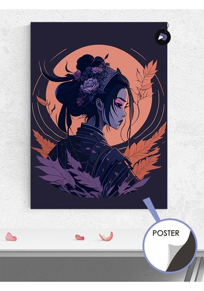 Japon Geyşa Manga Anime Poster - Afiş - Dekoratif Duvar Posteri