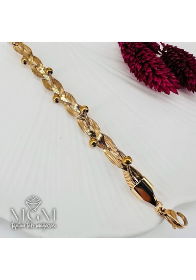 Mepa Gold Çelik Bileklikler 17+5 Cm Uzatma Payı - Kbl0162 Najmaddin Altın