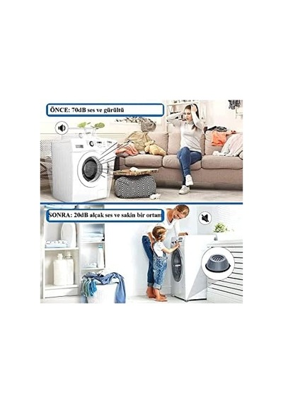 4 Adet Çamaşır Makinesi Ayağı Titreşim Gürültü Hareket Önleyici Mobilya Yükseltici Ayak Diğer