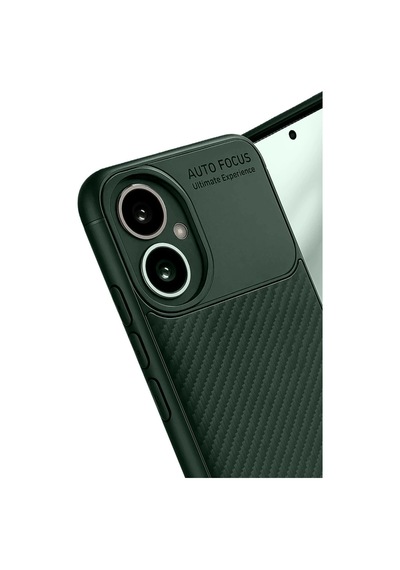 Honor 400 Kılıf Auto Focus Karbon Kapak - Koyu Yeşil