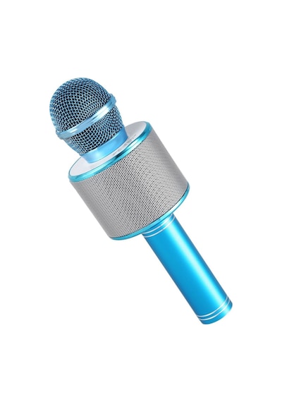 Hallow-profesyonel Bt Kablosuz Mikrofon Karaoke Hoparlörü,gökyüzü Mavi