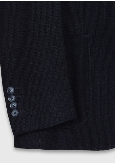 Ramsey Açık Lacivert Shirt Shoulder Slim Fit Yün Karışımlı Ceket