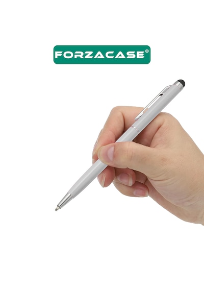 Forzacase Universal Telefon Tablet İpad 2in1 Tükenmez Ve Touchpen Dokunmatik Kalem - Fc1122 Siyah