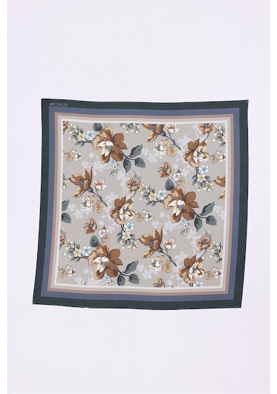 Zarif Yasemin Model Fular Bandana Şal Estascarf 70x70 Cm Renkli