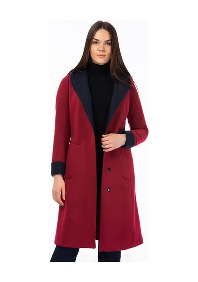 Z6422 Dewberry Bayan Palto-bordo