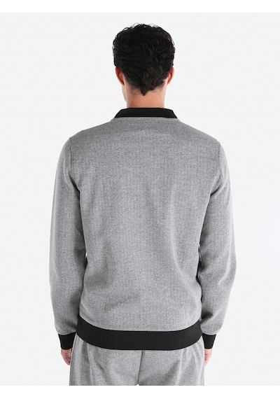 Colin's Colins Regular Fit Bomber Gri Erkek Ceket Cl1065132 Gri Melanj
