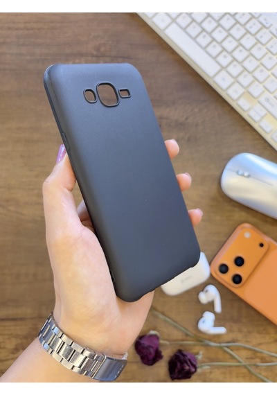 Samsung J7 2015 Uyumlu Kamera Korumalı Darbeye Dayanıklı Renk Atmayan Fab Silikon Kılıf Siyah