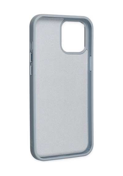 Apple iPhone  Uyumlu-  12 Pro Max Kılıf Asya Deri Silikon - Sierra Blue