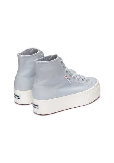 Superga 2708 Hi Top Kadın Gri Lila Bilekli Sneaker Gri Lila-76
