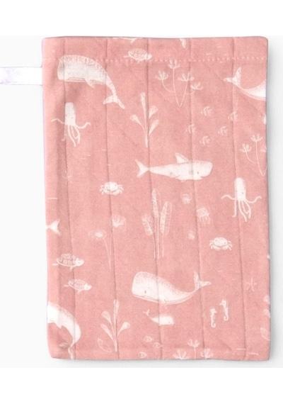 Boumini Bebek Kese Balık Desenli Pembe - Pembe