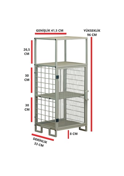 Dekoratif Bej Metal Çok Amaçlı Dolap 4 Raflı Organizer Dekoratif Bej Metal Çok Amaçlı Dolap 4 Raflı Organizer