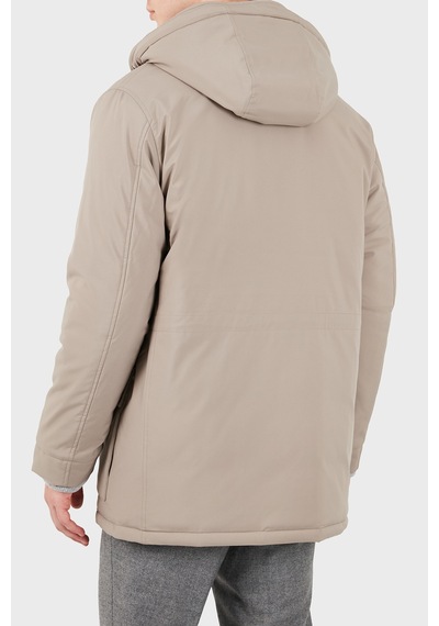 Gran Sasso Regular Fit Çıkarılabilir Kapüşonlu Ceket Erkek Ceket 78195 69318 120 Toprak