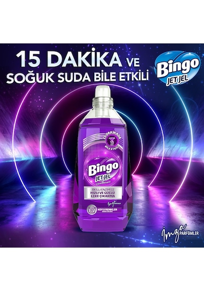 Bingo Jetjel Koyu Renkler Sıvı Deterjan 1480 ML