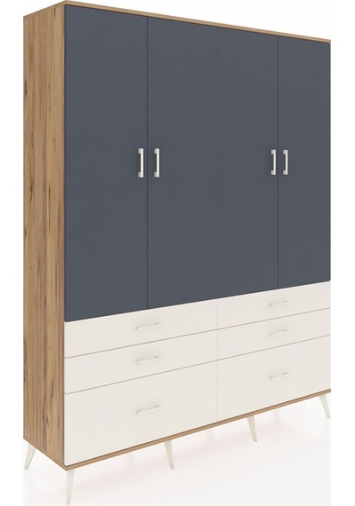 Hyperion Gardrop 8 Raflı 6 Çekmeceli 4 Kapaklı 176x44x221 Çam-antrasit/aytaşı Antrasit/aytaşı Hyperion Gardrop 8 Raflı 6 Çekmeceli 4 Kapaklı 176x44x221 Çam-antrasit/aytaşı Antrasit/aytaşı