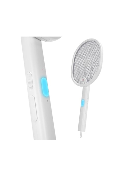 Type-c Şarjlı Uv Işıklı Sinek Raketi 1200mah 3000v Çıkış Katlanabilir Askılı Raket Sinek Öldürücü, Asonic As-a26