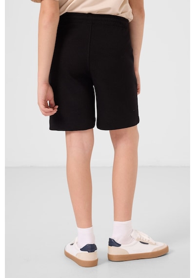 Tommylife Siyah Pamuklu Yumuşak Dokulu Standart Fit Basic Erkek Çocuk Şort - 11289 Siyah
