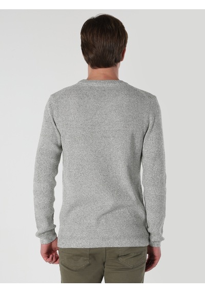 Colin's Slim Fit Yeşil Erkek Triko Kazak CL1061674_Q1.V1_KHA