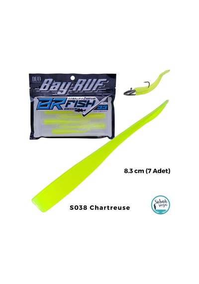 Duo Bay Ruf Br Fish 3.3 Silikon Kuyruk 8.3 Cm S038 Chartreuse 7 Adet