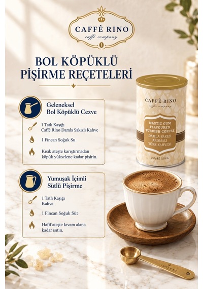 Caffe Rino Damla Sakızlı Türk Kahvesi 250 G