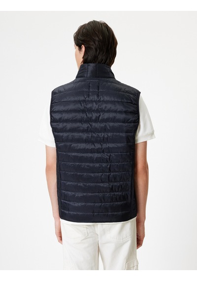 Koton Şişme Yelek Slim Fit Dik Yaka Cep Detaylı Lacivert 5wam20123hw Lacivert
