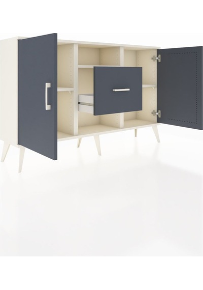 Arges Konsol 3 Raflı Tek Çekmeceli 2 Kapaklı 132x30x83 Aytaşı-antrasit/antrasit Antrasit/antrasit Arges Konsol 3 Raflı Tek Çekmeceli 2 Kapaklı 132x30x83 Aytaşı-antrasit/antrasit Antrasit/antrasit