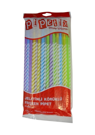Pipetix Jelatinli Frozen Pipet 50 Adet Körüklü - Şık Ve Pratik Kullan At İçecek 3'li Ekonomik P Tarı 3 L