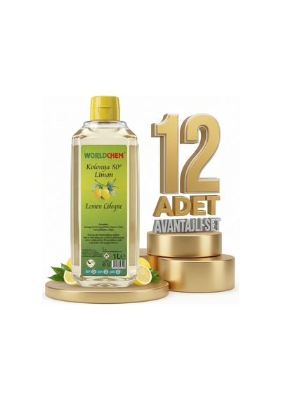 Worldchem Limon Kolonyası 12x1 Lt