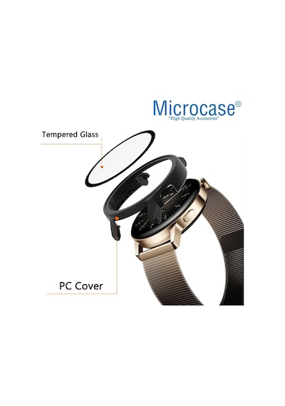 Huawei Watch GT3 Pro 46mm Ekran Korumalı Sert Rubber Kılıf-AL3173