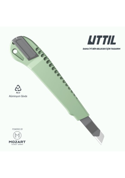 UTTIL Nmuk07 Alüminyum Gövdeli, Standard 9 Mm Metal Maket Bıçağı