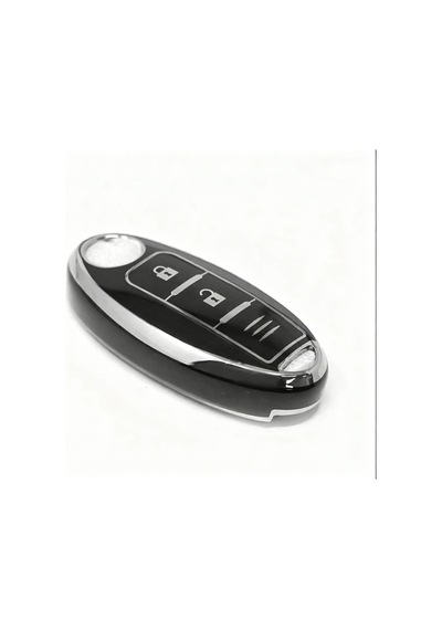Gma Keys Nissan Micra Juke Qashqai Note Navara Pulsar Smart Nano Anahtar Kılıfı Siyah Gümüş Silver Renk