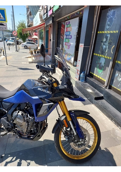 Suzuki Vstrom 800 De Uzun Ön Cam Açık Füme 47cm 4mm Zeus Vstrom800