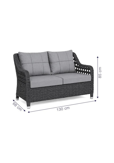 Niron Grand 2'li Rattan Alüminyum Bahçe Oturma Takımı - Antrasit Kompakt Set Temperli Cam Masa Diğer Niron Grand 2'li Rattan Alüminyum Bahçe Oturma Takımı - Antrasit Kompakt Set Temperli Cam Masa Diğer