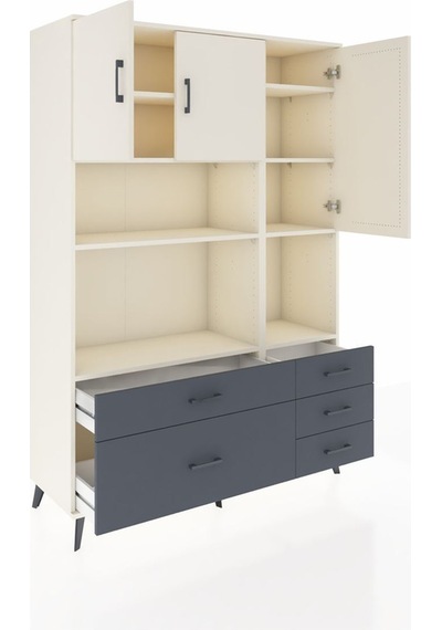Hyperion Dolap 8 Raflı 5 Çekmeceli 3 Kapaklı 132x44x195 Aytaşı-aytaşı/antrasit Aytası/antrasıt Hyperion Dolap 8 Raflı 5 Çekmeceli 3 Kapaklı 132x44x195 Aytaşı-aytaşı/antrasit Aytası/antrasıt