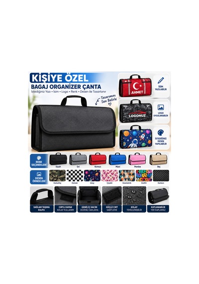 Kişiye Özel Baskılı Bagaj Organizer Çanta İsim, Logo Ve Desen Baskılı, Katlanabilir, Cırtlı Oto Bagaj Düzenleyici - 938101957 Kişiye Özel Baskılı Bagaj Organizer Çanta İsim, Logo Ve Desen Baskılı, Katlanabilir, Cırtlı Oto Bagaj Düzenleyici - 938101957