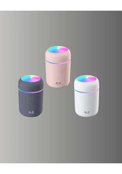 Hubrendy Tekno Led Işıklı Sessiz Masaüstü Nemlendirici 3 Buhar Modu