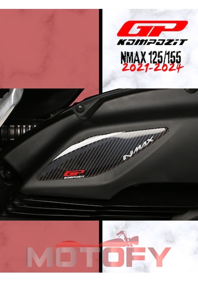 Gp Kompozit Yamaha Nmax 125 / 155 2021-2024 Uyumlu Filtre Koruma Pad Gri