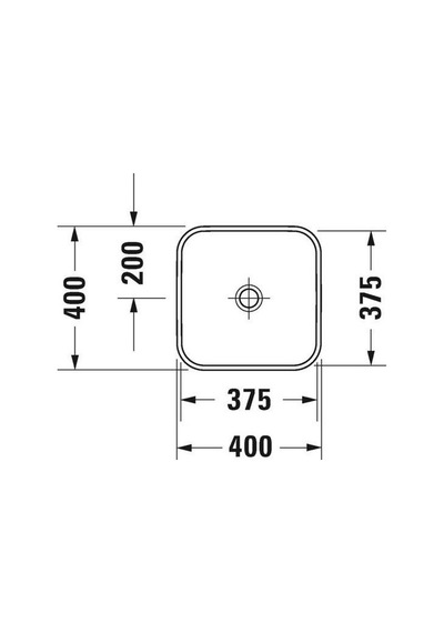 Duravit Happy D.2 Tezgahüstü Lavabo 60X40 CM Antrasit-Beyaz