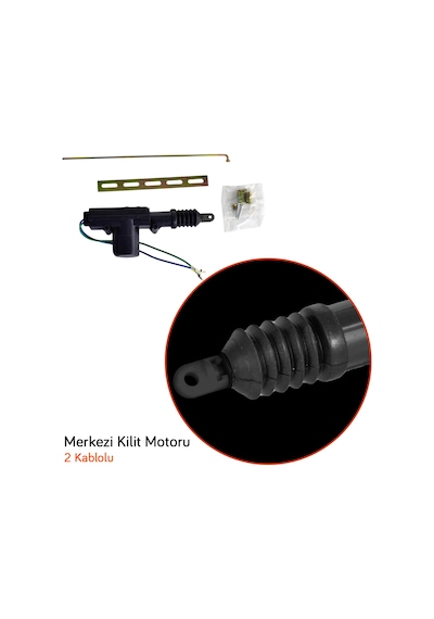 Pmx 12v Merkezi Kilit 2 Kablo Tek Motor Kancalı