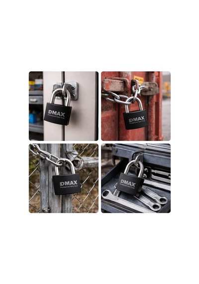Extra Güçlü Çelik Asma Kilit Profesyonel Güvenlik Kilidi, Heavy Duty Metal Padlock, Dayanıklı Paslanmaya Dirençli Gövde, Kapı Depo Garaj Bahçe Dolap Konteyner Zincir Sandık İçin 25mm