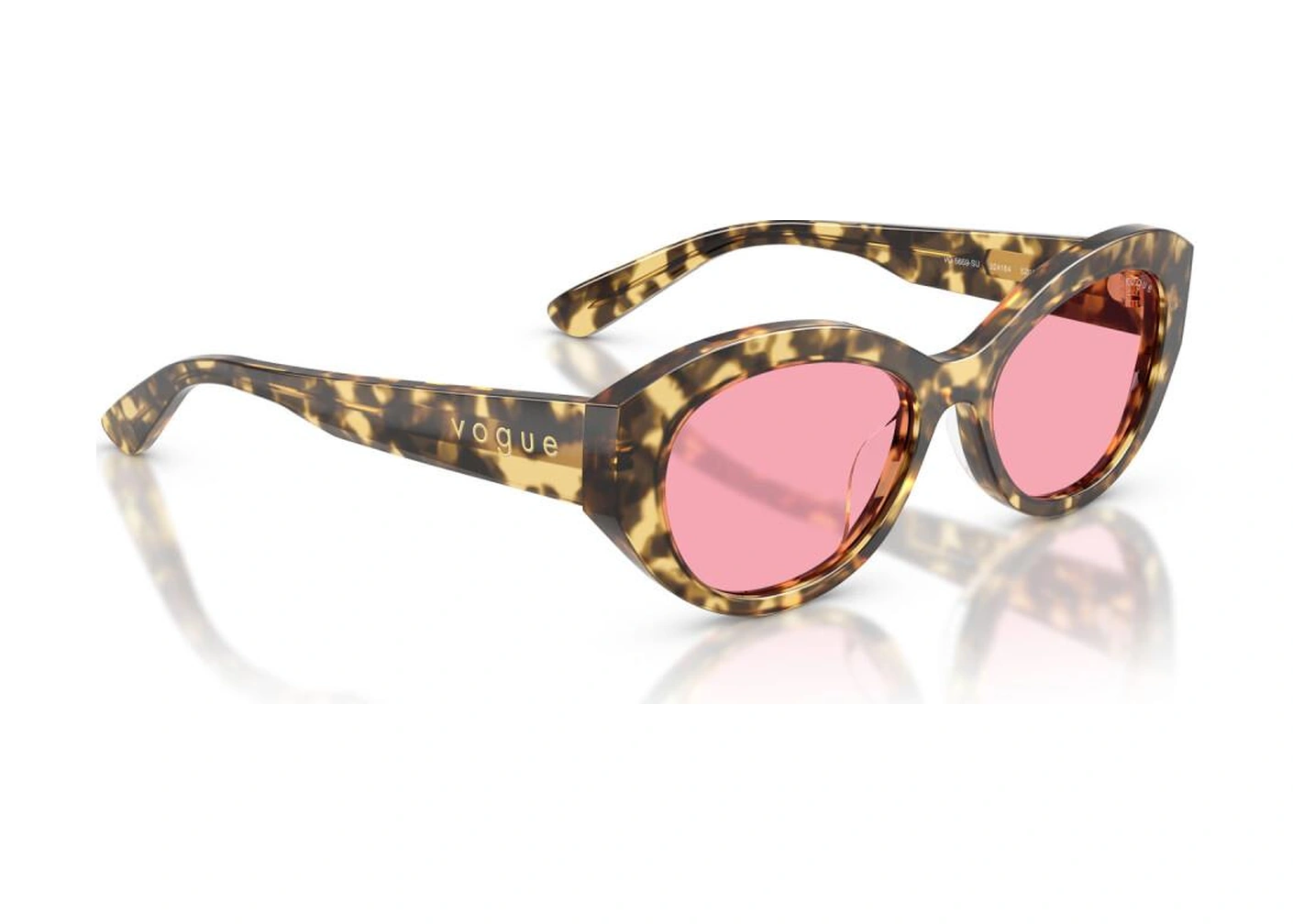 5659 324184 52 Leopar Vogue Kadın Güneş Gözlüğü Çok Renkli
