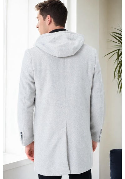 Plt9395 Dewberry Battal Palto-desenli Bej