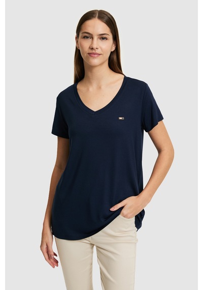 U.s. Polo Assn. Kadın Lacivert Tişört Basic 50323448-vr033
