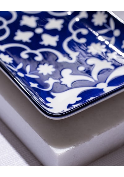Madame Coco Reve Bleu Verve Dikdörtgen Tabak - 22 Cm - Mavi/beyaz 8684427225677 Çok Renkli