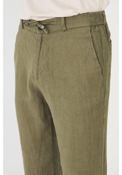 Haki Erkek Bağcıklı Rahat Kesim Jogger Pantolon Haki Haki Erkek Bağcıklı Rahat Kesim Jogger Pantolon Haki