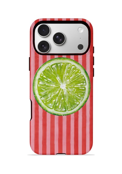 Apple iPhone Uyumlu 17 Pro Max Vorian Çift Katmanlı Magsafe Kılıf Lime Slice Pop