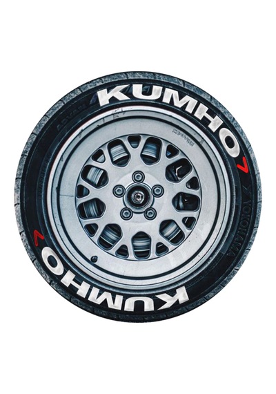 Lastik Yazısı Kumho Araç Lastik Stickeri Büyük Boy 31mm Beyaz