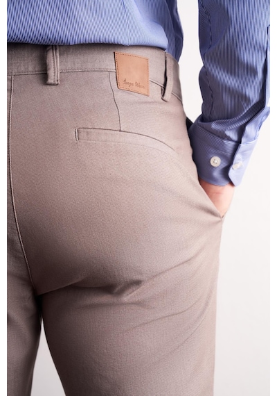 İmza Vizon Yan Cep Düz Paça Pamuklu Slim Fit Chino Casual Pantolon 1003255165 Vizon