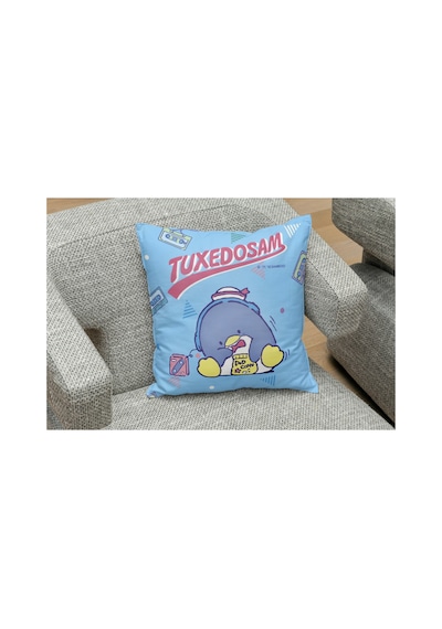 Sanrio Karakterleri Tuxedosam Desenli Kare Yastık Kılıfı Çok Renkli