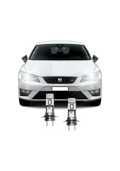 Megamarket06 Seat Leon Mk3 Led Kısa Far Ampulü Mini Led 2'li Set H7